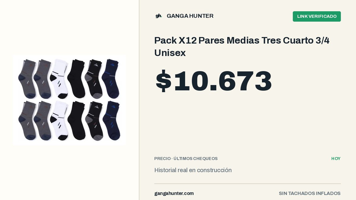 GangaHunterAR's tweet photo. 🔥 Pack X12 Pares Medias Tre…
💰 $10.673
👉 Comprar en ML: https://t.co/5V7Ru73BJC
🔎 Buscarlo en el radar: https://t.co/ZVhioqpnDL https://t.co/Mp55KZPIJK