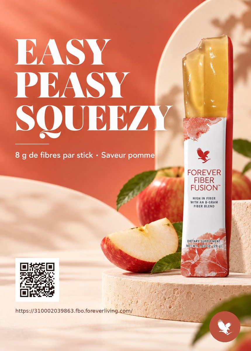RedeNormaA's tweet photo. 🍎 Une pause gourmande qui apporte aussi des fibres !

Forever Fiber Fusion associe un goût de pomme à une texture gelée facile à emporter. Chaque stick apporte 8 g de fibres et se déguste sans préparation.

#ForeverFiberFusion #ForeverLiving #Fibres #BienÊtre #SaveurPomme https://t.co/SX7CY5SvZN