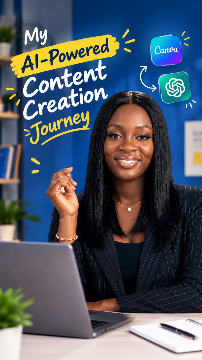 blessingndeks's tweet photo. I thought creating a flyer with AI would be easy.

Then @AfricInnovate gave me the assignment. 😅

Turns out, the process taught me more than I expected.

Still learning. Still experimenting.

#DigitalMarketing #AIContentCreation #AITools https://t.co/A3MdsGUBtX