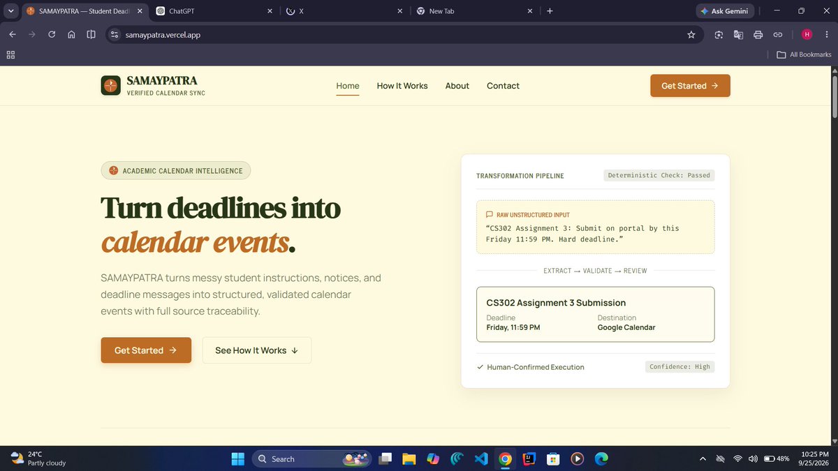theheetchaudhri's tweet photo. Today I received my participation certificate for the AWS hackathon.

My project, SAMAYPATRA, didn’t work out the way I planned. I couldn't complete it within the hackathon.

But honestly, this experience taught me a lot. 🧵 https://t.co/yvsX69Xb9W