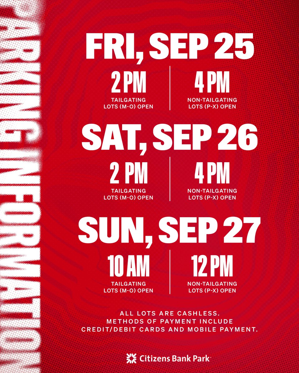 PhilliesCBP's tweet photo. Everything you need to know ahead of Fan Appreciation Weekend!

 Ballpark Buzz: https://t.co/z6mhBFKg46 https://t.co/7iHoit6N4o
