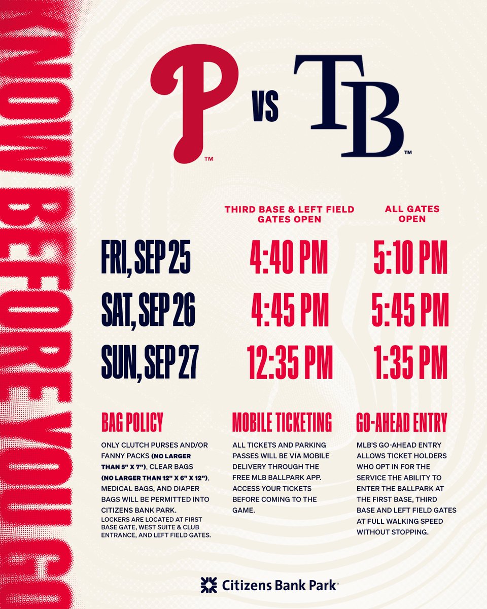 PhilliesCBP's tweet photo. Everything you need to know ahead of Fan Appreciation Weekend!

 Ballpark Buzz: https://t.co/z6mhBFKg46 https://t.co/7iHoit6N4o