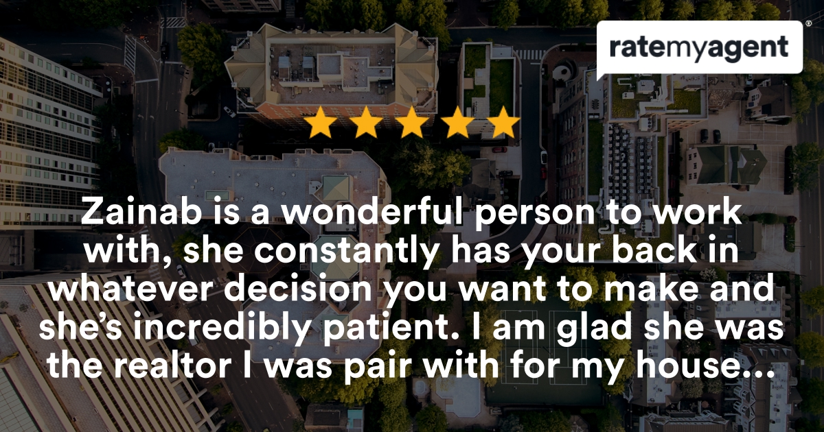 ZainabSells's tweet photo. My latest review 

https://t.co/evwfeT7ajt

...
#ratemyagent #realestate #REMAX_Classic__Canton https://t.co/o6sxv8EaiG