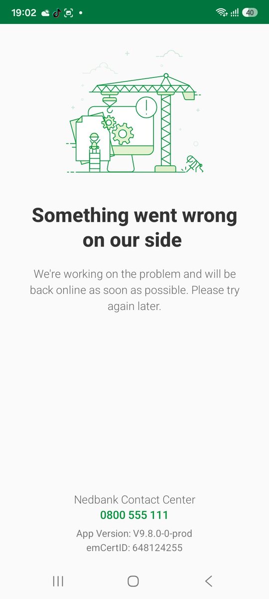 BigmanSpitjo's tweet photo. @Nedbank from 11:00/12:00 noo guys😭😭 https://t.co/VewV4FQMXU