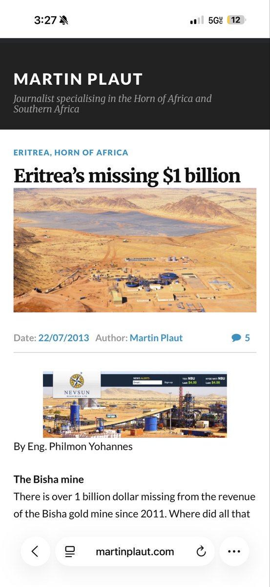 Mercy4ALL82's tweet photo. @visegrad24 #Eritrean gov. trained Somalia's soldiers in 🇪🇷 &amp; also funded Al-Shaabab by supplying  them w/weapons. @UN has accused them from using 💰 generated from deals with #NevsunResourcesLtd, a Canadian Mining Co.  used modern day slavery at Bishas mines to extract cooper, gold, &amp; zinc. https://t.co/uVC4mJzjsJ