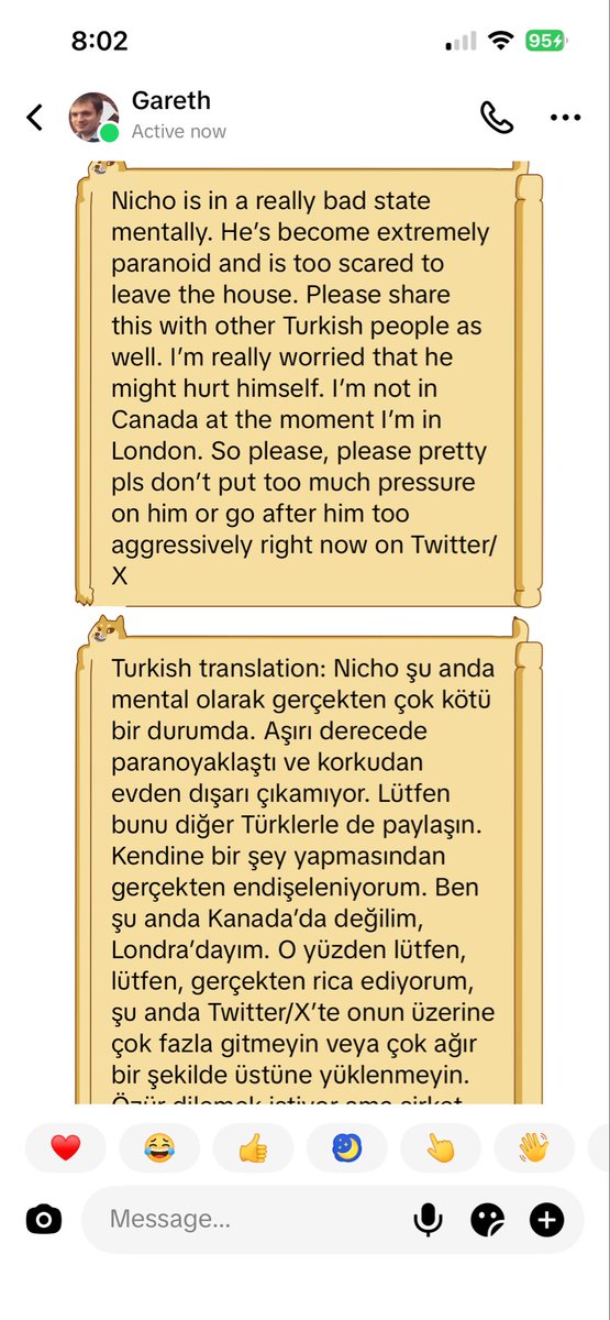 oliveman36's tweet photo. @MertCelik_018 Kuzeni böyle diyor chakerathe’ye şirket konuşmamasını söylemiş zaten işinden felan da olmayacakmış çünkü şirketin Türkleri pek taktığı yokmuş aq bunların hepsini @chakerathe https://t.co/pGmkGUcNjW