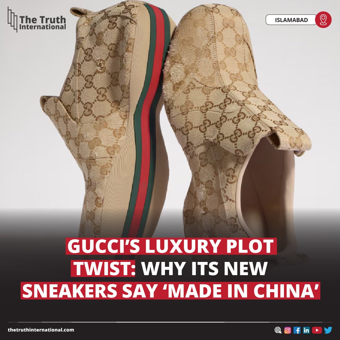 ttimagazine's tweet photo. Gucci’s Luxury Plot Twist: Why Its New Sneakers Say ‘Made in China’
FOR MORE DETAILS: https://t.co/HSd9yb1Dgb
#Gucci #LuxuryPlot #Twist #NewSneakers #MadeinChina #TTI https://t.co/QgDmsBAleE