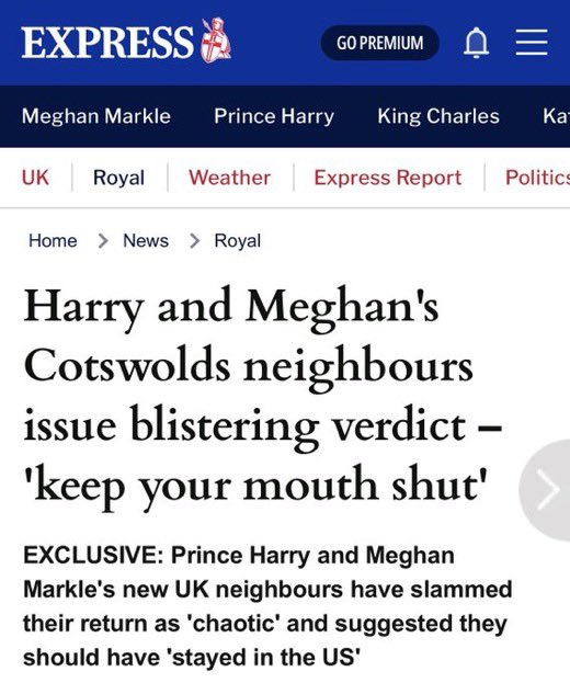 123workerbee's tweet photo. The Cotswolds have already had enough of the Duke and Duchess of chaos. https://t.co/WmCNW55pFT