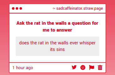 sadcaffeinator's tweet photo. no but now that you mention it im hoping it never does 

https://t.co/POPVckGC1o https://t.co/jKEGMc4yng