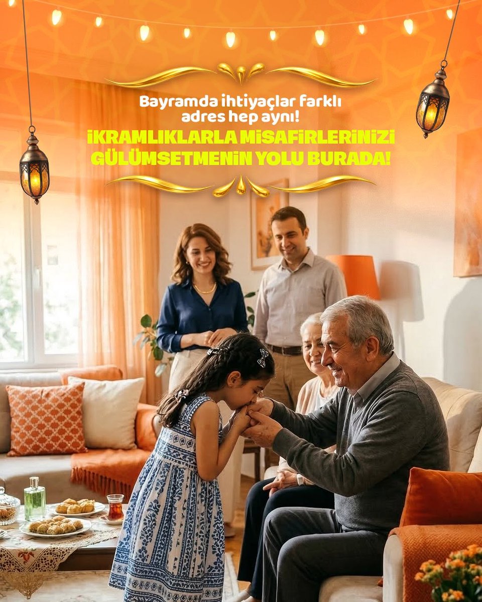 ButlerSadi7845's tweet photo. Bayram ettiren fırsatlar, bayram ihtiyaçları için de hep aynı adreste. 🧡🥰
Sen de sevdiklerini sevindirecek şeker gibi ikramlık fırsatlarını kaçırma. https://t.co/znNr8EgBrC