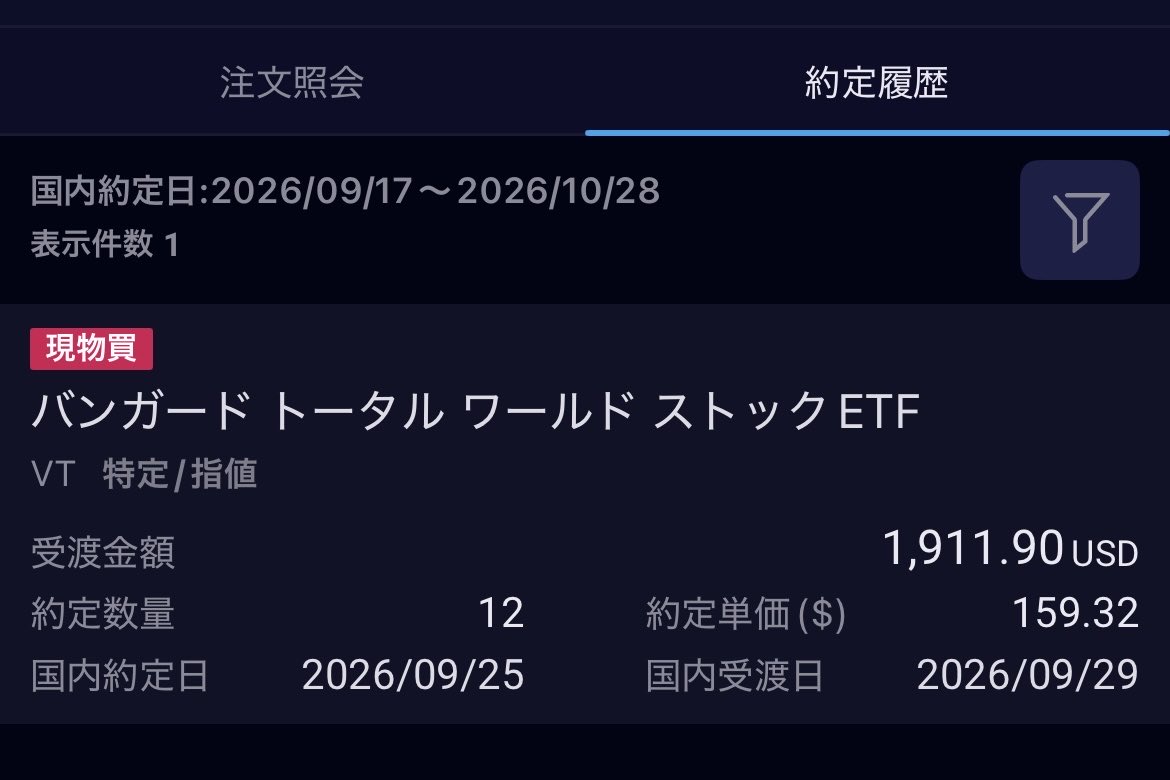 stimchn's tweet photo. $VT 12口積立。🫡 https://t.co/cdJzR2mGii