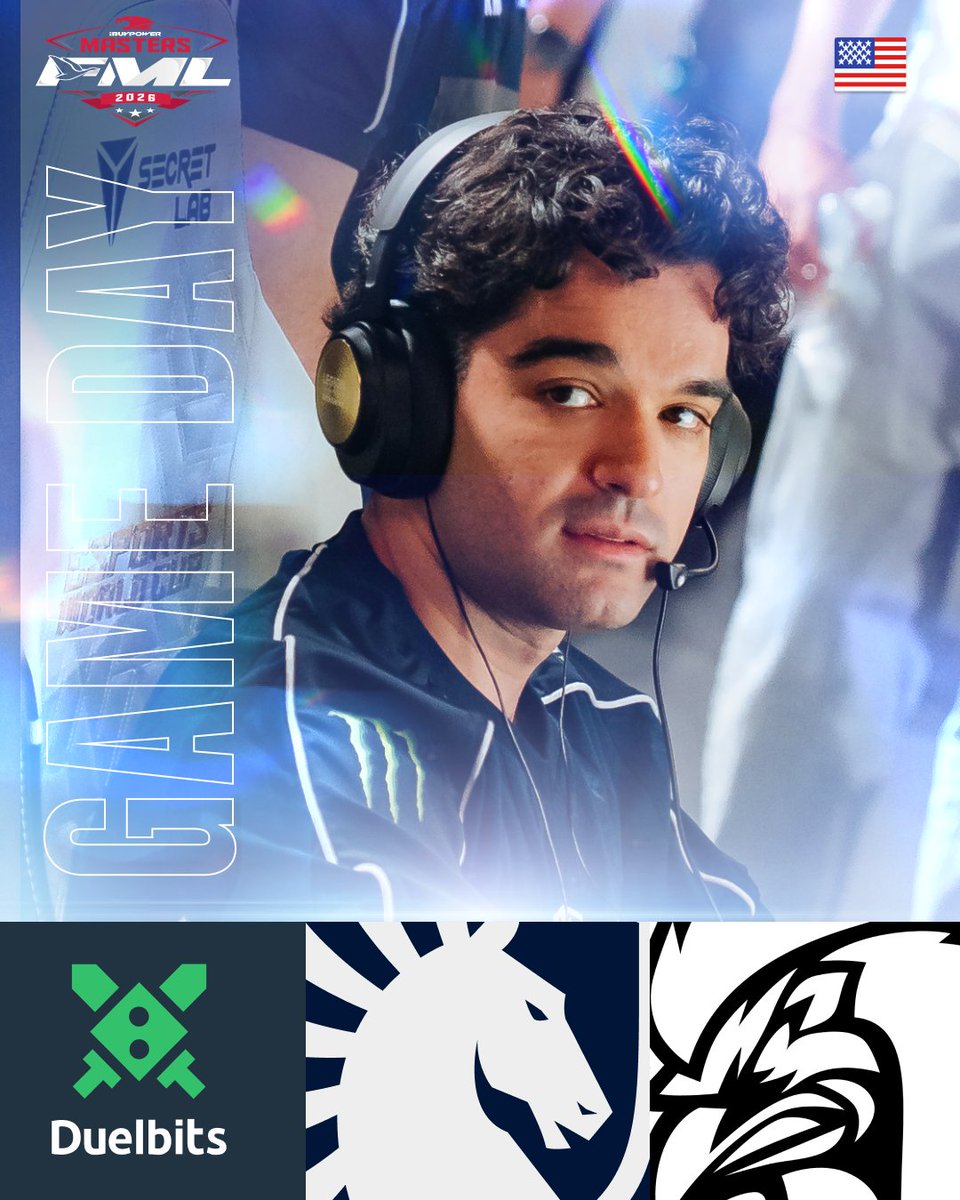 TeamLiquidCS's tweet photo. Ladies and gentlemen… it’s game day !!!

🆚 @ChickenCoopGG 
🔵BO3
⚪️7:00 PM CEST // 10:00 AM PDT

#LetsGoLiquid #TLWin #FML2026 https://t.co/n7sXxpiwWa