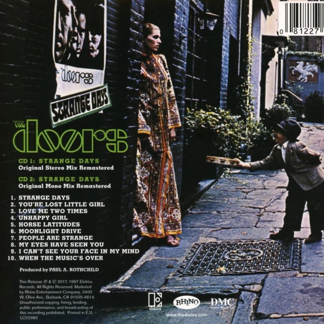 JohnDensmore's tweet photo. STRANGE DAYS was released on this day in 1967. By then, we were more relaxed in the studio, experimenting more and having fun with the music. https://t.co/4IhqoWo90c