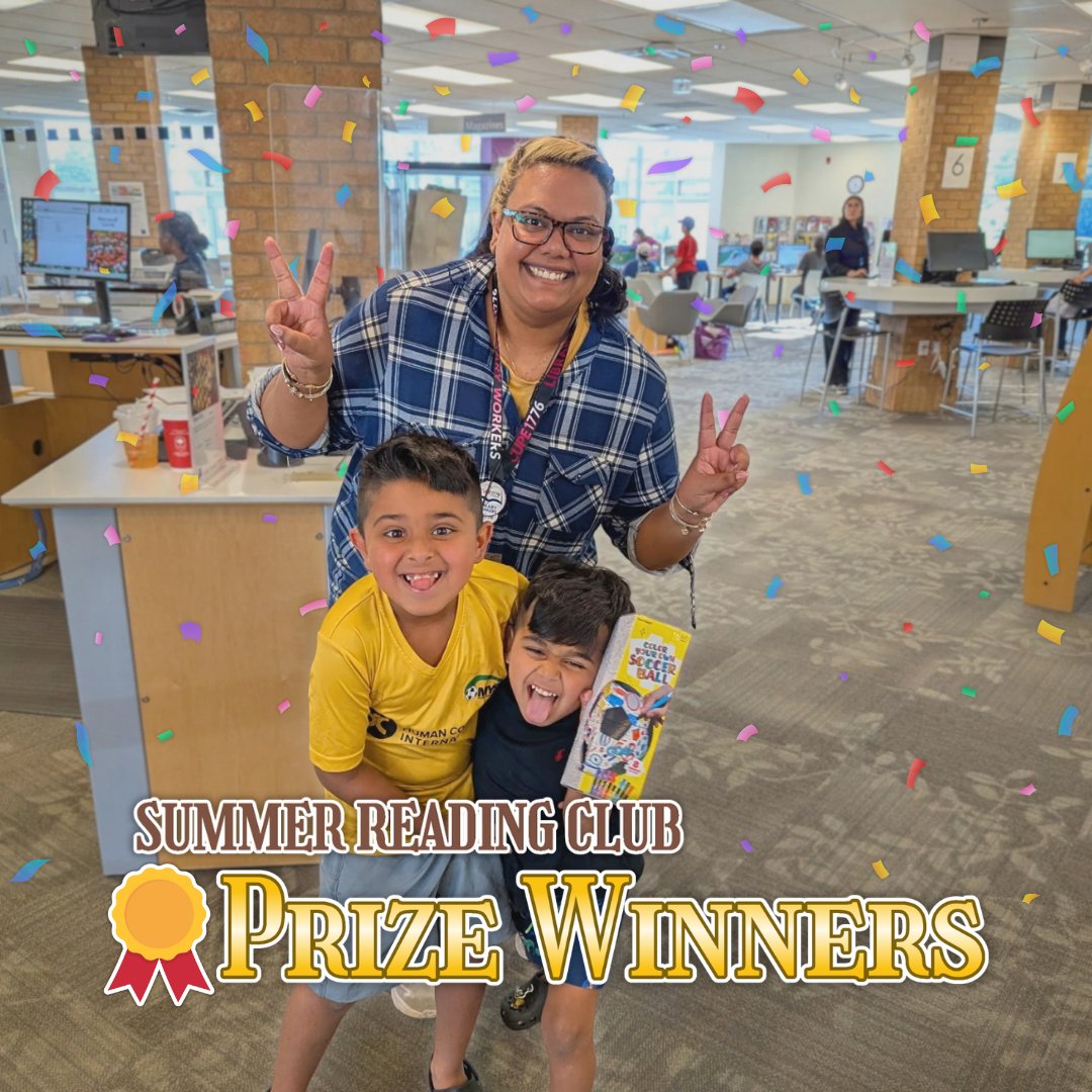 BramptonLibrary's tweet photo. We're seeing #summer off with a smile! 💜 Congratulations to those who won prizes and #read this summer! 📚 As they say, maybe the true prize was the #books we read along the way. 🥹 See you again next year?😎

🌟 Special thanks to our sponsors who supported Summer Reading Clubs! https://t.co/Oz7rlWONEm