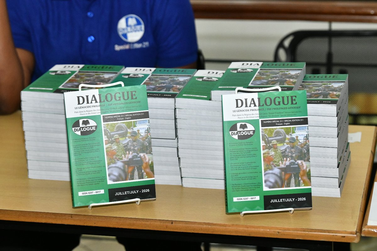 DialogueRwanda's tweet photo. Today at @KigaliLibrary , we are presenting Dialogue Review, Special Issue No. 211, bringing together government officials, diplomats, authors, researchers, journalists, CSOs, and young people for a timely discussion on "Peace in the Great Lakes Region: An Analytical Essay." https://t.co/T6mtGV4LEy