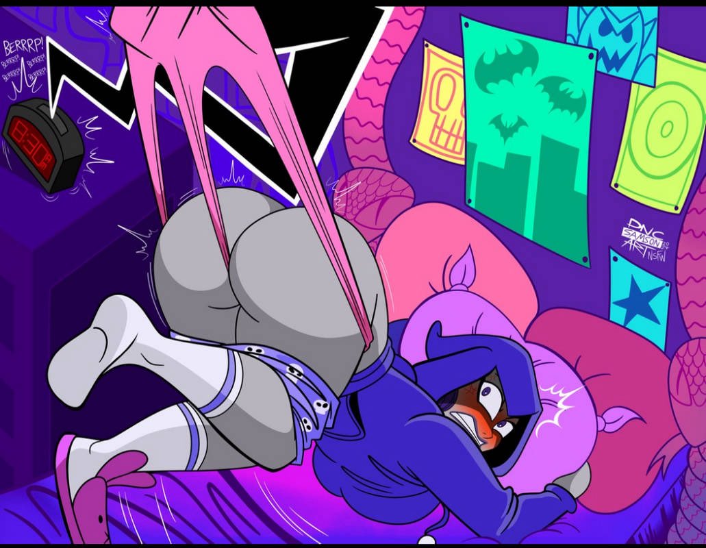 plusultralienIV's tweet photo. Raven Wake-Up Self-Wedgie~
Art~
🍑🍑🔥🔥 https://t.co/lJYczj3mlw