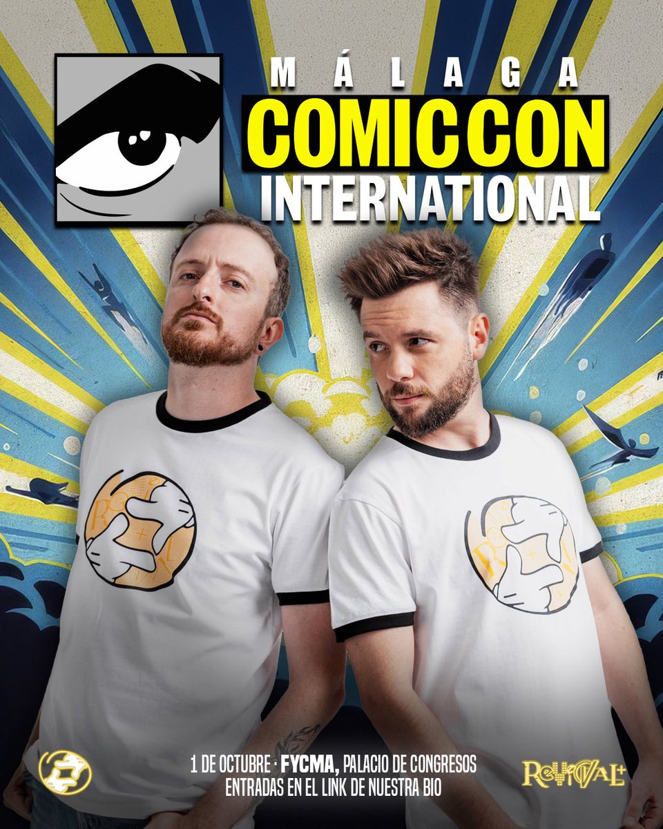 revivalpluses's tweet photo. MÁLAGA, HERE WE GO! 🎬

Un año más, Revival+ estará en la Comic-Con de Málaga 2026. Y ya sabéis cómo va esto: cine, series, nostalgia y muchas ganas de veros las caras.

🎟️ Las entradas, en el link de nuestra bio. https://t.co/e4CCRT9HO0