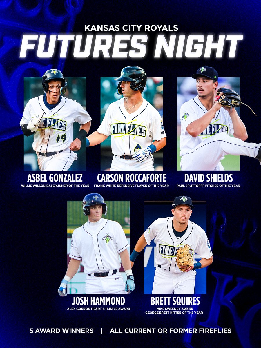 ColaFireflies's tweet photo. Congratulations to our former Fireflies who earned 2026 Royals organization awards and will take part in Futures Night at Kauffman Stadium this evening! 👑

We’re proud to have been part of your journey and can’t wait to see what comes next ⚾️✨️

#LetsGlow https://t.co/tUrYe8pgd6