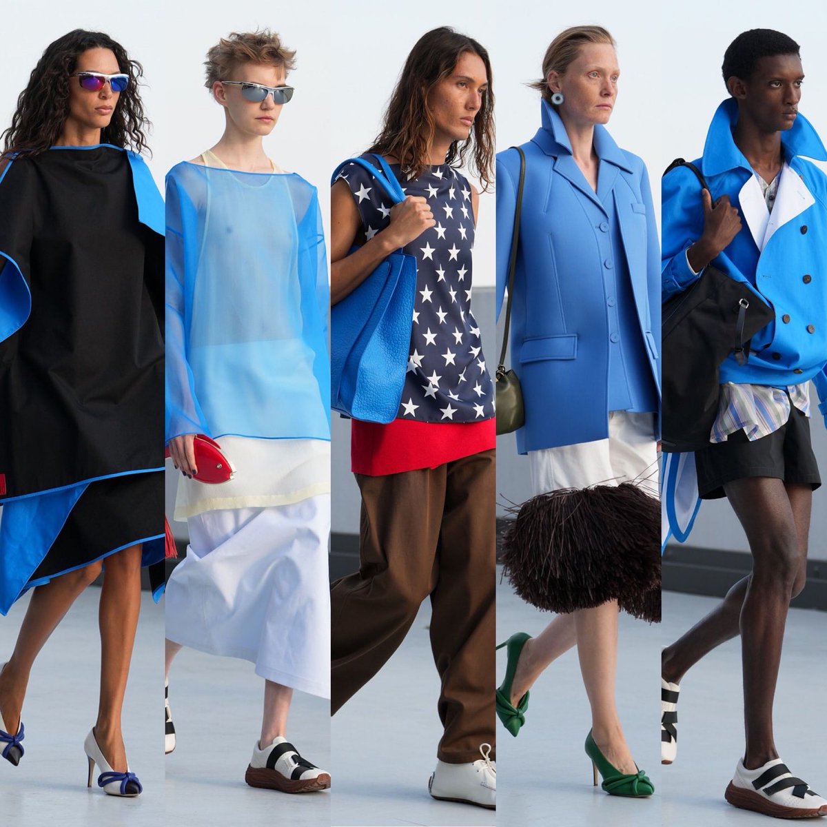 rebecamaccise's tweet photo. La nueva era de Moschino SS27 por Simone Rizzo y Loris Messina #mfw https://t.co/hRWqVPfDV2
