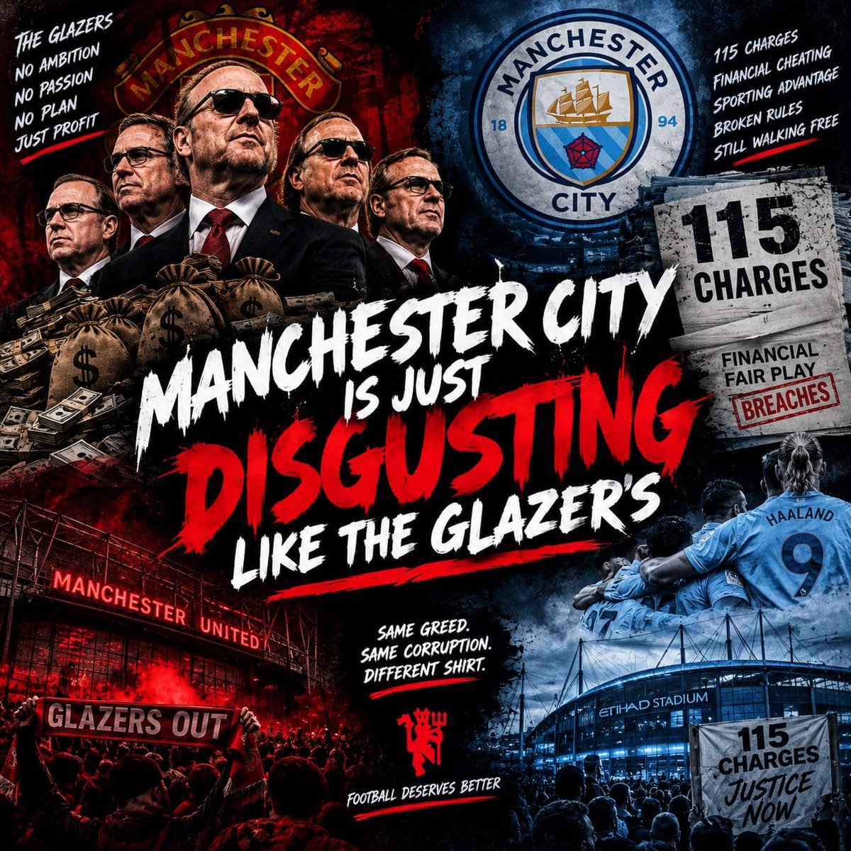 brooklyn74078's tweet photo. Anyways Glazer's out 😌
 #Glazersout
#Glazerssellunited
#mufc https://t.co/VhN4Vj7Jtg