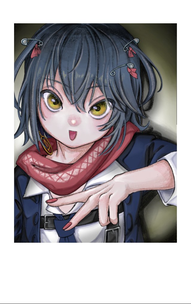 Lp2T7's tweet photo. ましろのチェキ風イラスト
どんな落書きしようか迷う〜！
 #まっしろキャンバス https://t.co/TkfGDH9eeY