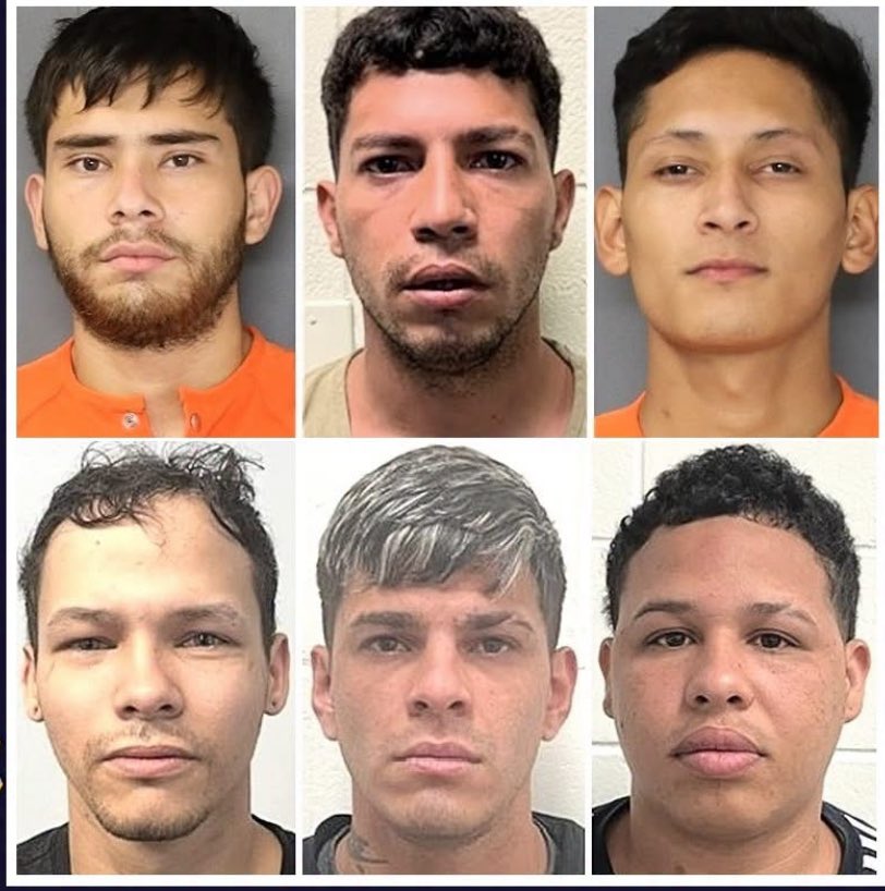 MichaelCasey_'s tweet photo. Six Venezuelan illegal aliens stormed a local business in Edgewater New Jersey, a sanctuary state

The illegals not only robbed the place, but also RAPED and assaulted multiple victims

All 6 illegals are now in ICE custody to be deported

Democrats let them in and have allowed them to run rampant by making New Jersey a sanctuary state

ICE is taking these people off the streets while the Democrats invite them