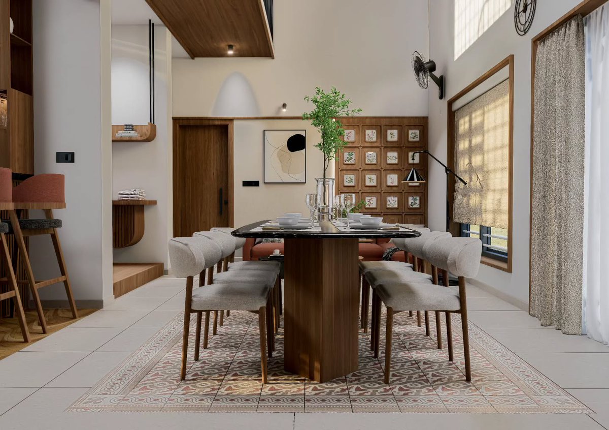 GilmaDicker5's tweet photo. Warm wood tones, soft textures, and elegant details unite to create a beautifully cohesive home interior. https://t.co/KrKBiNcLIh