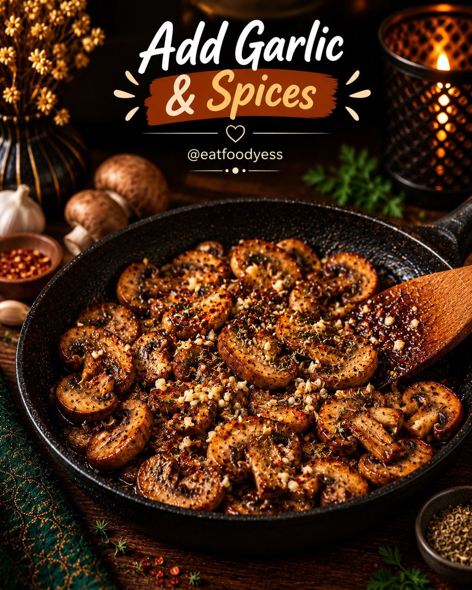 SundayVixkpze's tweet photo. Creamy Mushroom &amp; Spinach Stuffed Sweet Potatoes: Bake sweet potatoes at 425°F for 45–55 minutes. Sauté mushrooms, garlic, spinach, cream, broth, Dijon, Parmesan, and spices. Stuff potatoes, garnish with parsley, and serve warm. https://t.co/BLFmcVgyQN