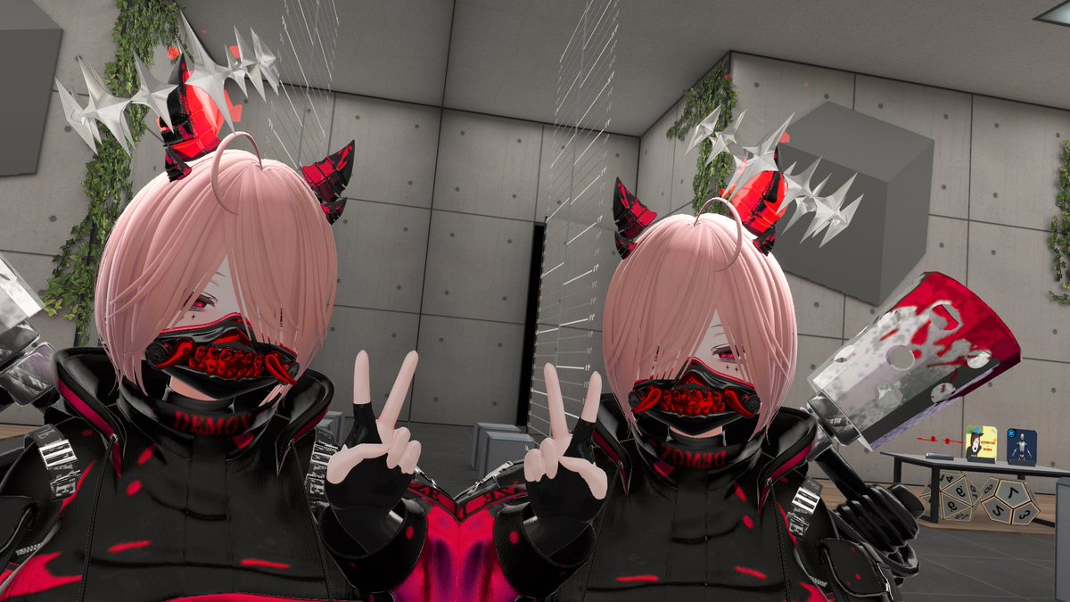 mabou72's tweet photo. 赤と黒。
それだけでだいたいカッコいい👍

#VRChat  #ミルティナ https://t.co/Tth1uqfNIb