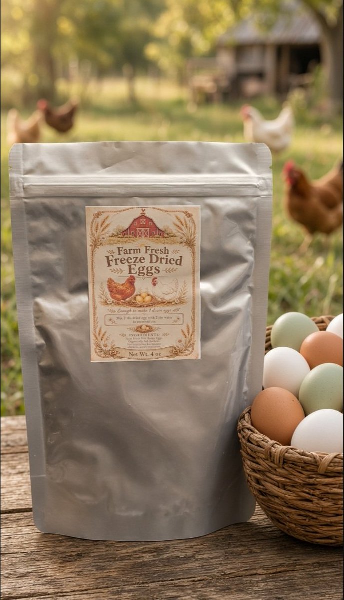 FarmerCrafted's tweet photo. Our Farm Fresh Freeze dried eggs are BACK IN STOCK!
🐔🥚🐔🥚🐔🥚🐔🥚🐔🥚🐔🥚🐔🥚🐔🥚🐔🥚🐔🥚🐔🥚🐔🥚 https://t.co/xwBHH2ZITl