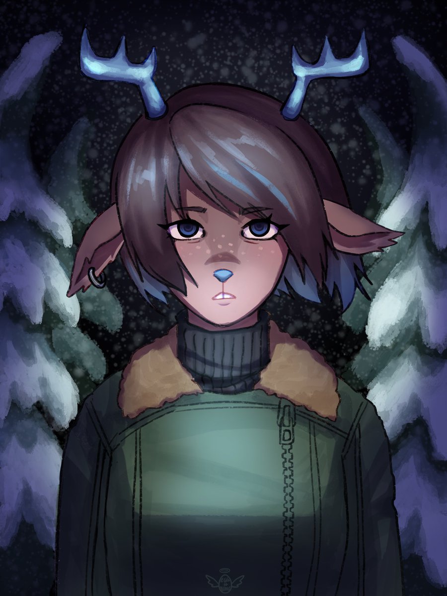 eggandbuns's tweet photo. My version of dess 

#deltarune #dessholiday https://t.co/F4uYN0MYWR
