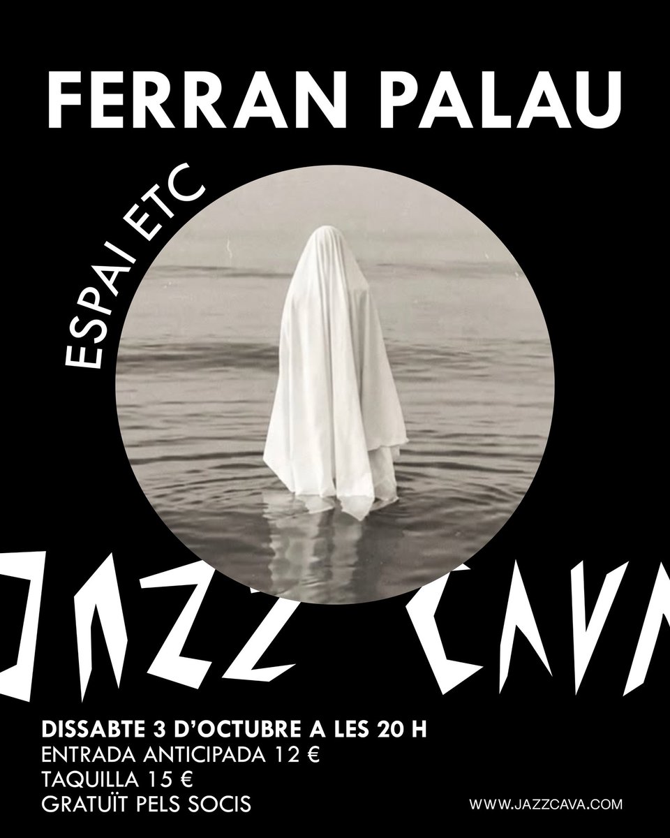 jazzcava's tweet photo. Ferran Palau al ETC de Vic! 
Us esperem el proper dissabte, 3 d’octubre a la presentació del disc Aniversari feliç. 

Entrades a: 
https://t.co/BOhl5JwNBD https://t.co/wpEZbbn8Wr