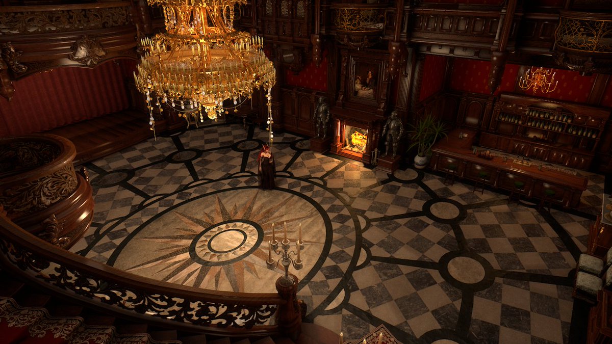 Idril_Susurra's tweet photo. The mansion where the masquerade ball will be held is preparing for the grand event.

WIP https://t.co/kc2YwgmrjT