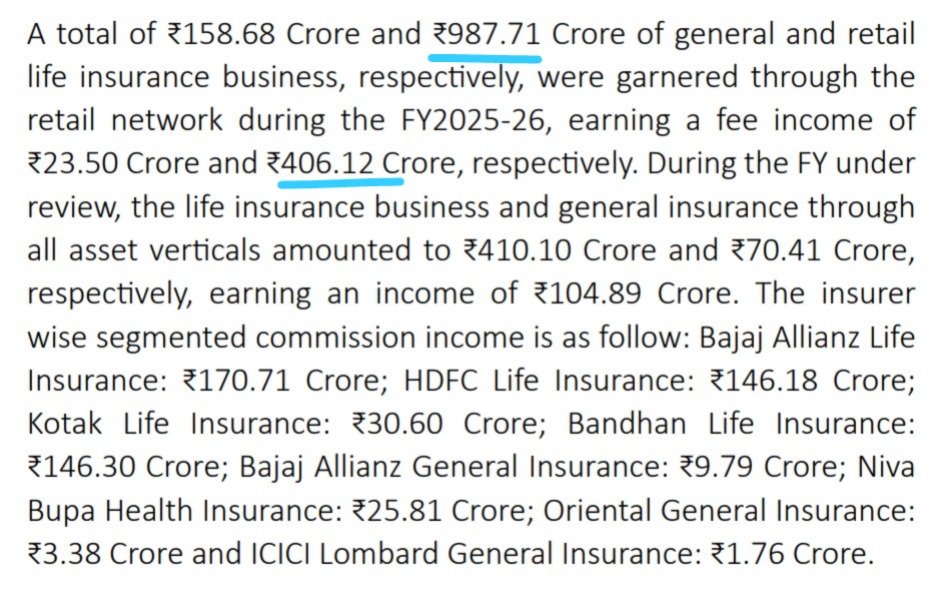 BahlKanan's tweet photo. Bandhan Bank made a commission of ₹406.12 crores from selling life insurance products in FY26.

By selling policies worth ₹987.71 crores.

That's an average commission of 41.12%.

Renewal commissions (2nd yr & onwards) are low (2%-10%) on traditional products.

This blended rate of 41.12% is despite this!

People don't believe when I tell them that banks make upto 65-70% commissions from the 1st-year premiums you pay.

That's how bad the system is.