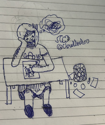 CloudDevBro's tweet photo. The PAIN of Art block #OC https://t.co/MJ4fDVKdgG
