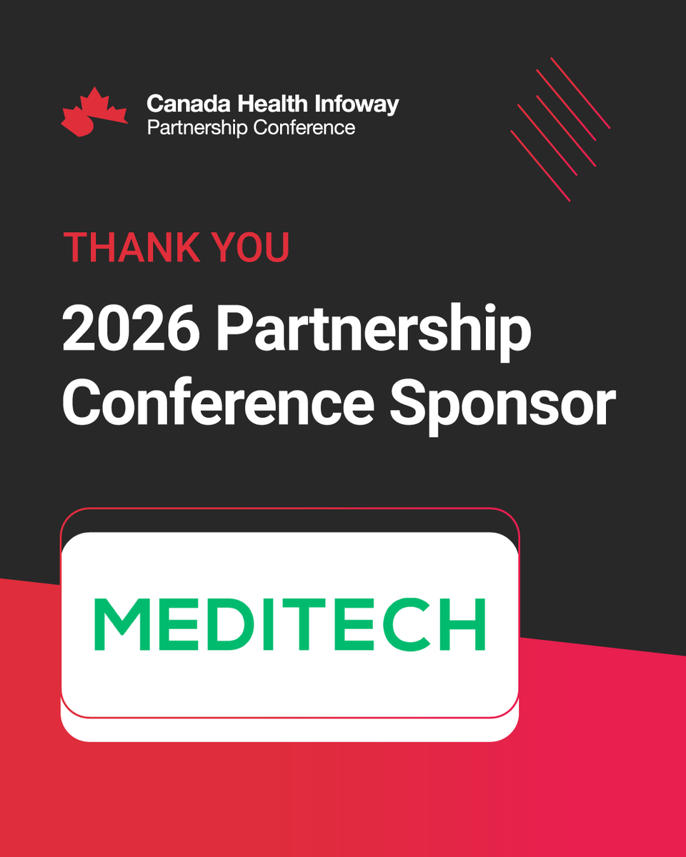 Infoway's tweet photo. Thank you to 2026 Infoway Partnership Conference social media wall sponsor, @MEDITECH. https://t.co/DFweezjiE4 #ThinkDigitalHealth https://t.co/l65eDORrcL