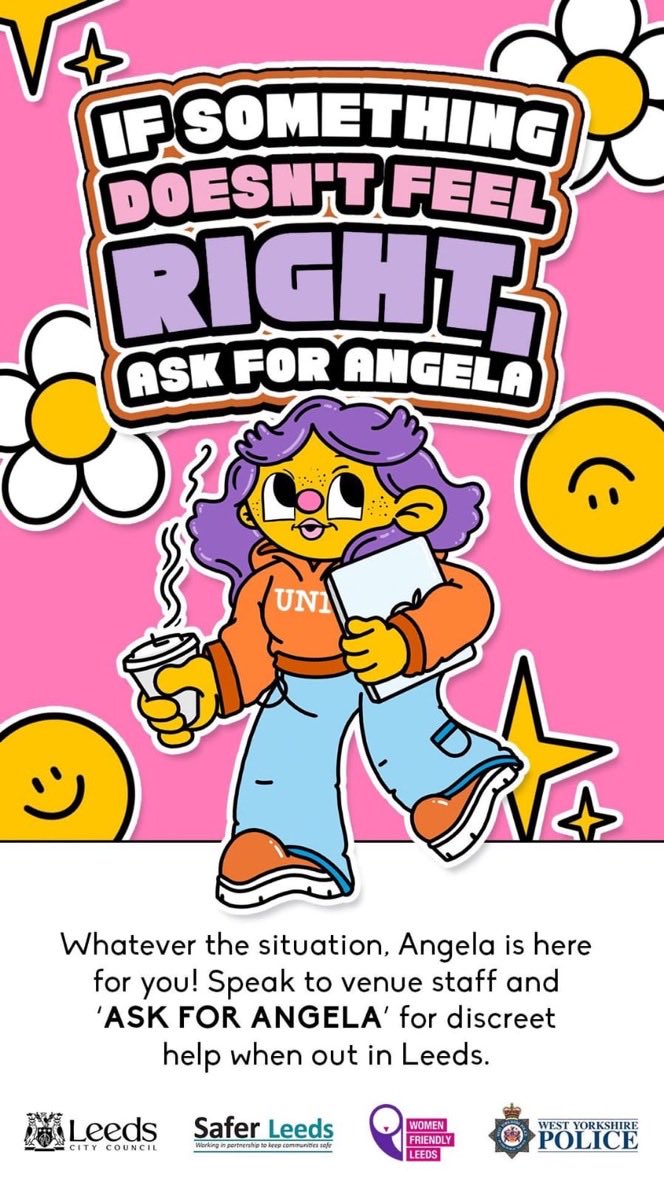SimonHodgsonLCC's tweet photo. …And if something doesn’t feel right or you feel unsafe or unwell #AskForAngela in one of the participating venues which can be found on the free, fab & inclusive @WalkSafeIO app https://t.co/rasZglzRfM
