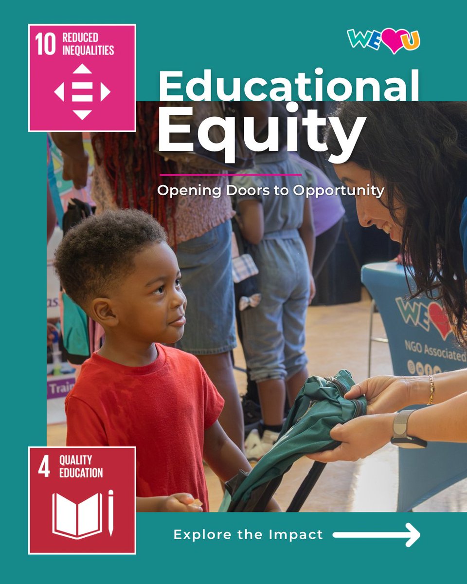 weloveuusa's tweet photo. Education can transform lives when students have the resources and support they need to succeed. 📚
Through school improvements, educational resources, calming rooms, and community initiatives, #WeLoveU is helping create spaces where students can thrive.
#EducationalEquity https://t.co/Apz7NaNZ5E