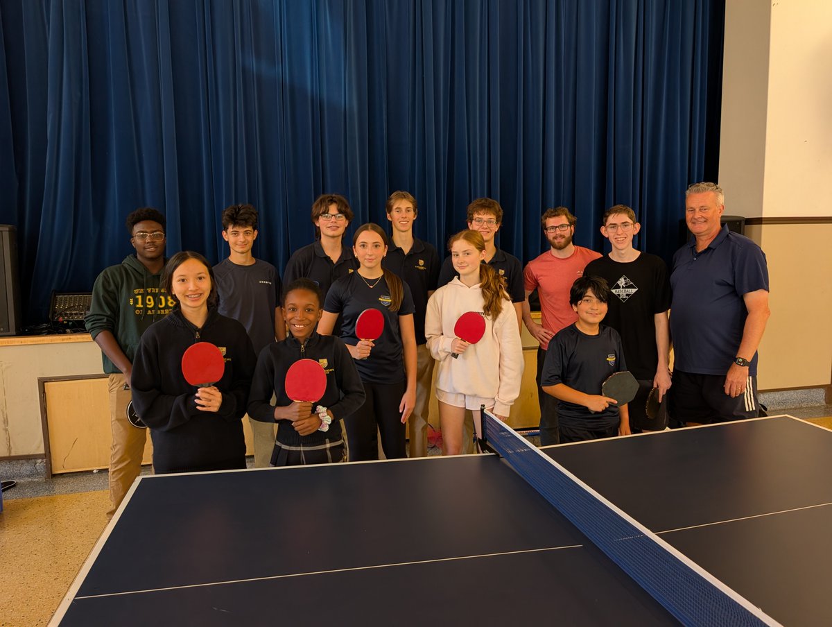 StBonaventures's tweet photo. We're excited to welcome Coach Jeremy Lehr, coach of the NL Canada Games table tennis team, to St. Bon's! Join us Thursdays from 3:30-5:00 PM. Tryouts are still ongoing as we build our team for the high school season. https://t.co/45gMz9vU9A