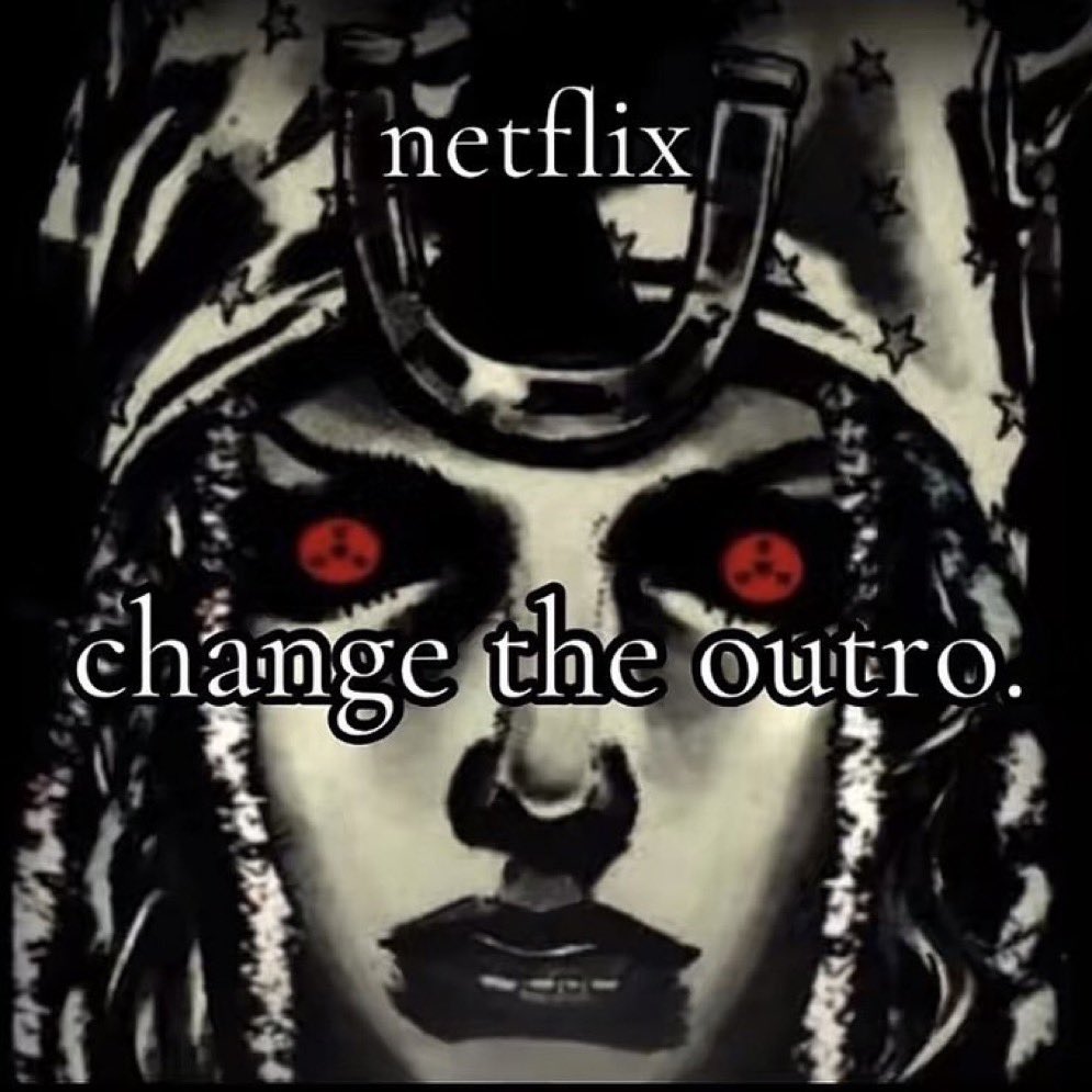 luvmikasa's tweet photo. @NetflixAnime We don’t want that Rapist’s product as the outro song https://t.co/AhrhfNyY5a