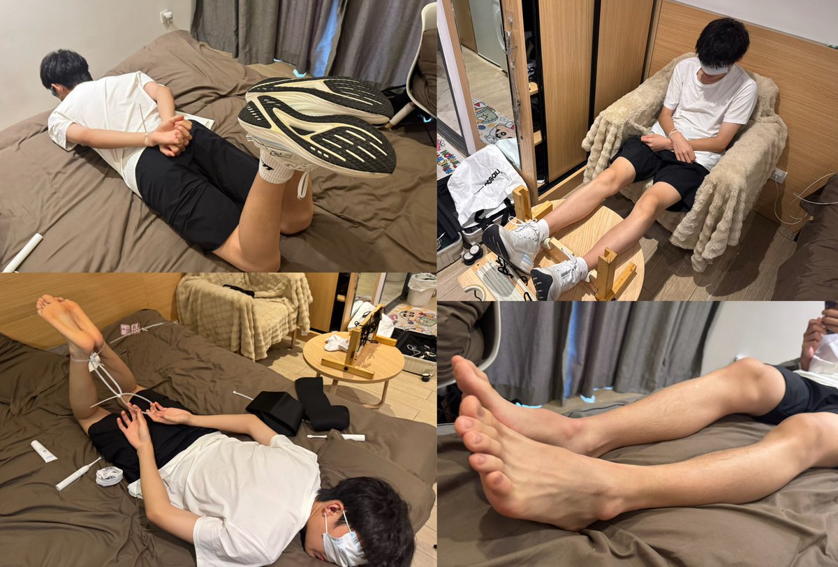 ianleileilei's tweet photo. 中秋大放送！超长73分钟
为了挣一点外快的羽毛球男高弟弟，主动献上自己44码白嫩且敏感的双脚。
一张多带走 https://t.co/LermBV1C4L