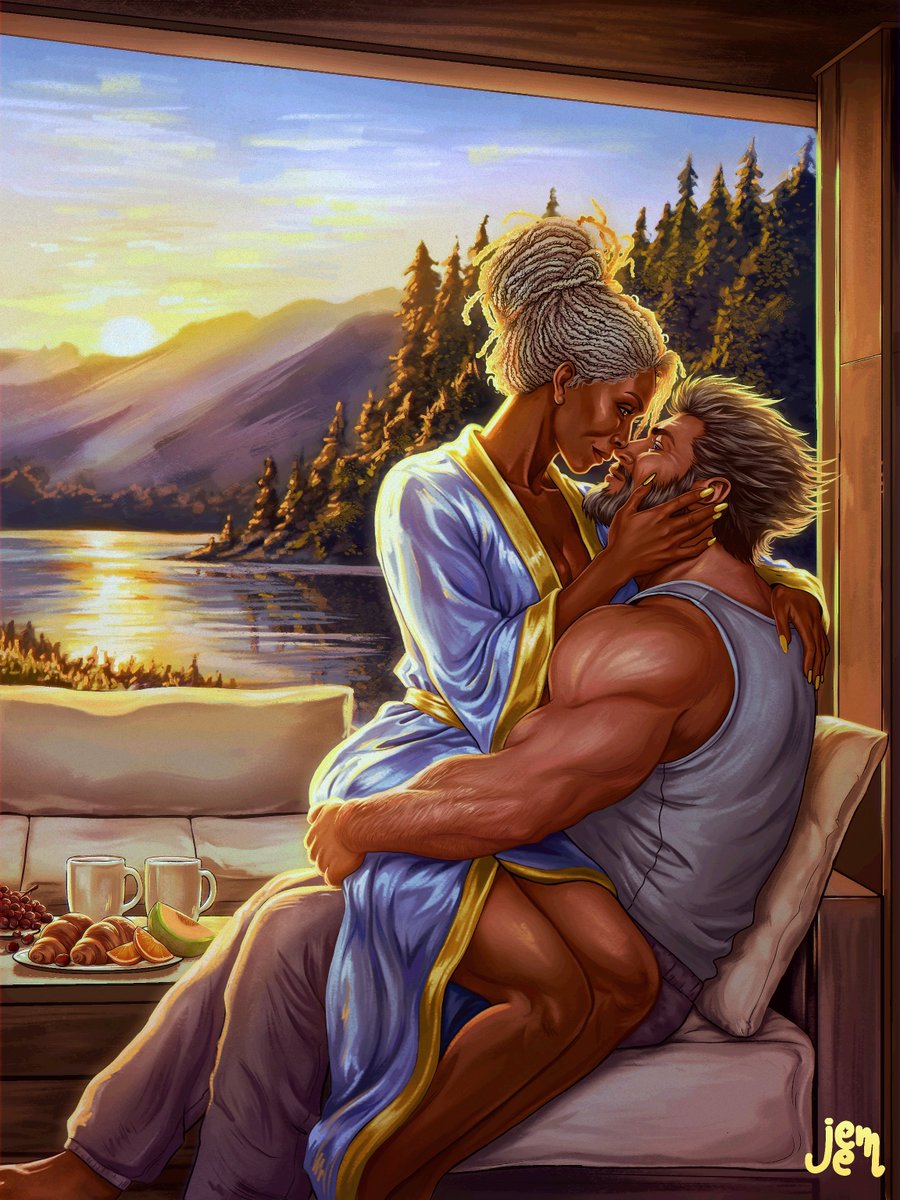 tchororeceipts's tweet photo. "You said we could talk about it if I felt the same way in the morning. It's morning, Logan. And I'm done talking."

Queen Mother Ramonda and Lord Logan Howlett, Wakanda's Lord Protector. @JeemMadrigal does it again!🥹
#wakandanroyalfamily
#wolverine #tchoro https://t.co/0DTkuwroi4