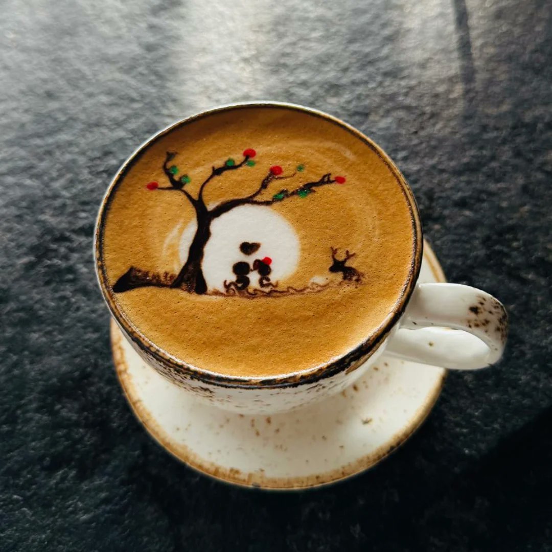 DeliaPribbsu's tweet photo. A perfect blend of love and coffee. https://t.co/LSBTNV0Uly