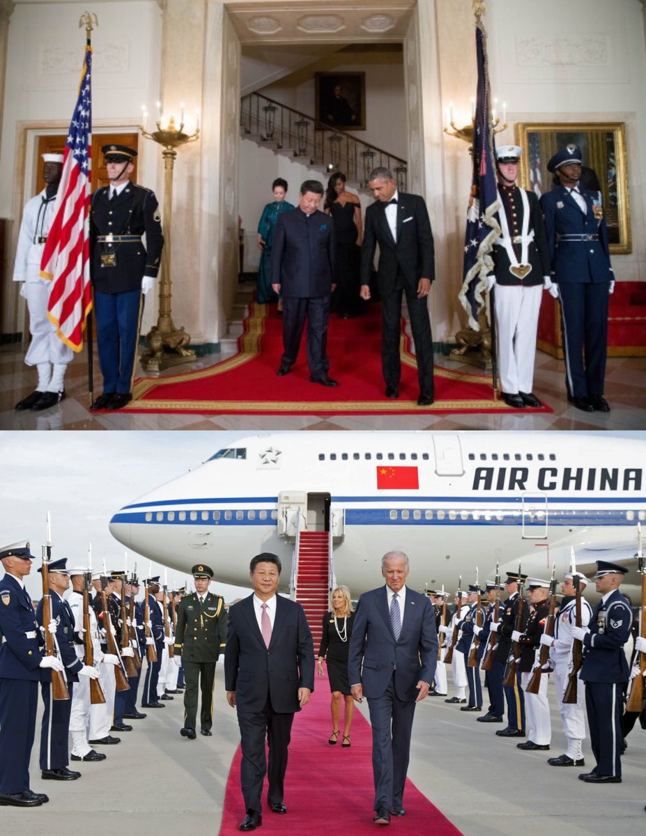 Badhombre's tweet photo. Cool story. Anyway, here’s Obama and Biden rolling out the red carpet for Xi. 

Also, let’s not forget the only time Gavin Newsom bothered to clean up San Francisco was when Xi visited. https://t.co/9QrcIbP0k9