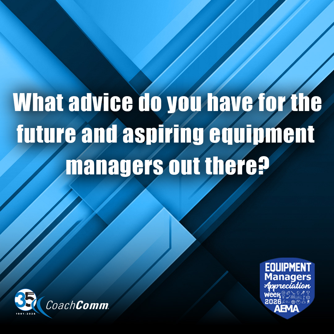 CoachComm's tweet photo. Today is for the next generation of equipment managers.

What’s one piece of advice—or one small thing—that can make an equipment manager’s day and help them succeed in the role?

Share your insight in the comments and help encourage someone just getting started.

@AEMA_74 | #EQWeek2026 #TeamBehindTheTeam