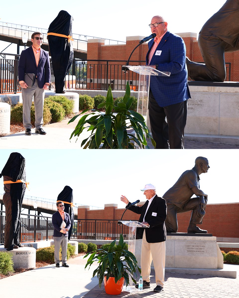 Vol_Football's tweet photo. A fitting tribute for two legendary coaches.

Phillip Fulmer and Doug Dickey’s statues were unveiled today as a part Champions Corner at Neyland Stadium.

#GBO 🍊 https://t.co/zOiaRfbD0D