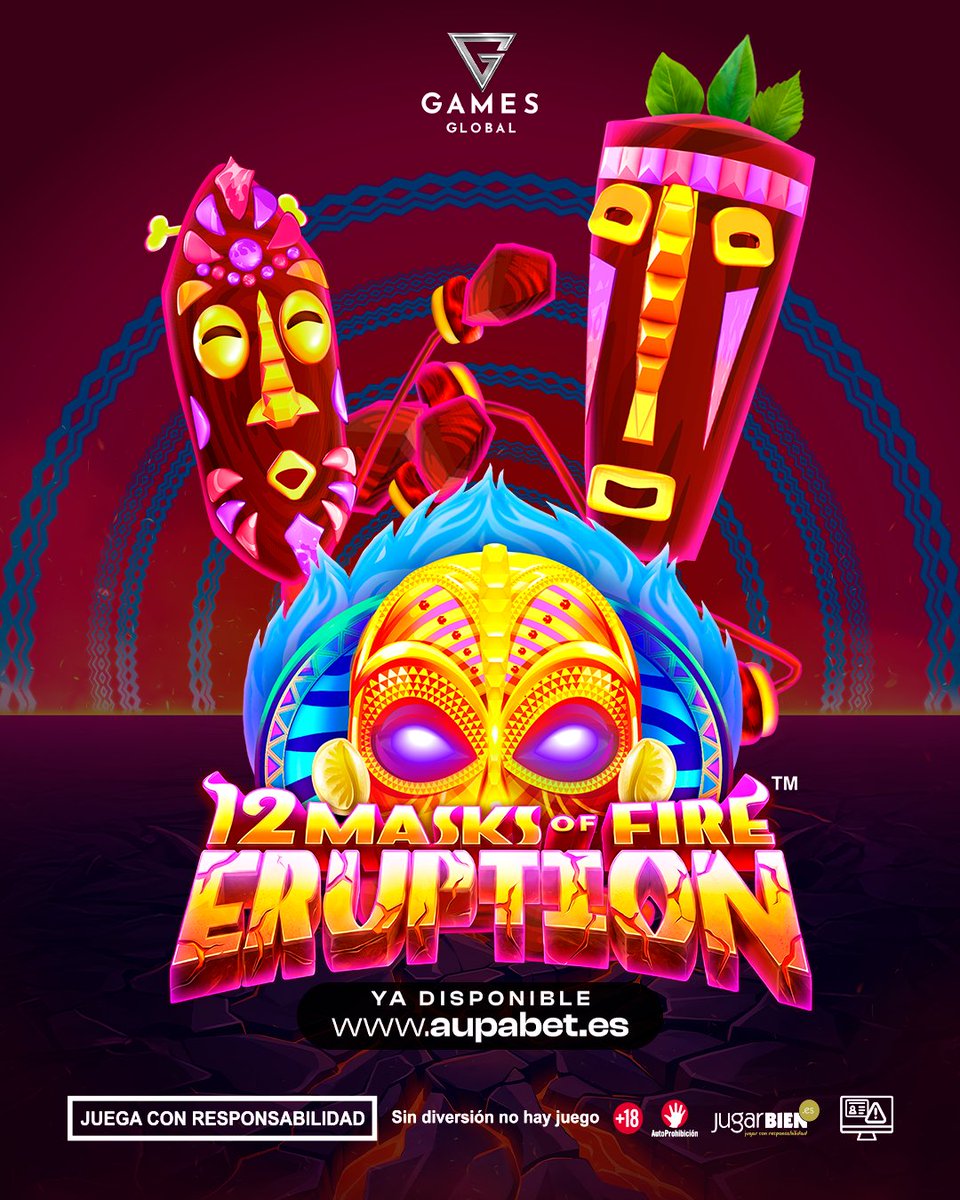 aupabet's tweet photo. ๐ฅ 12 Masks of Fire Eruption de @gamesglobalofficial ya estรก disponible en https://t.co/bYtyMsFTmP. #Aupabet #GamesGlobal #12MasksOfFire https://t.co/JTla7NAFye
