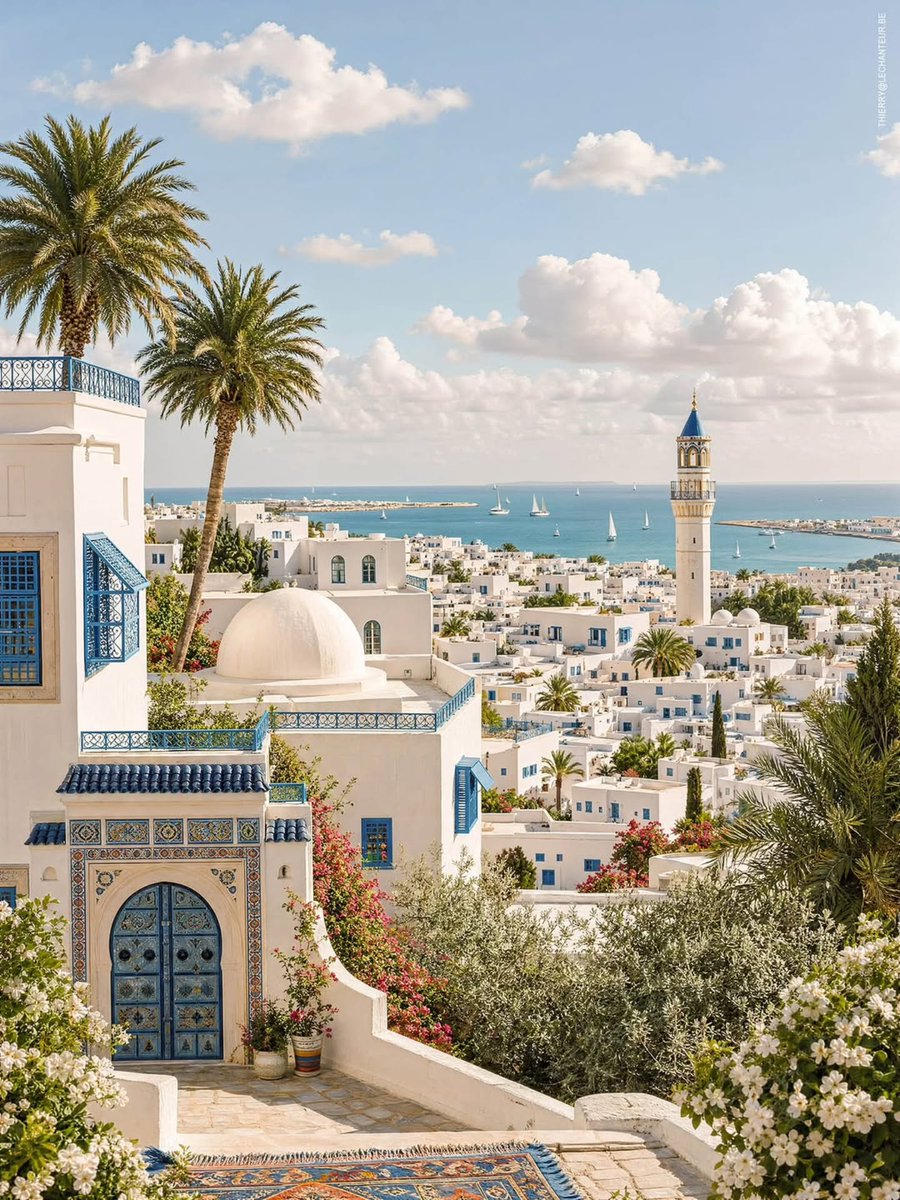 AnnBonamuu's tweet photo. An imagined landscape inspired by my memories of Tunisia. https://t.co/RbbTaDcqUo