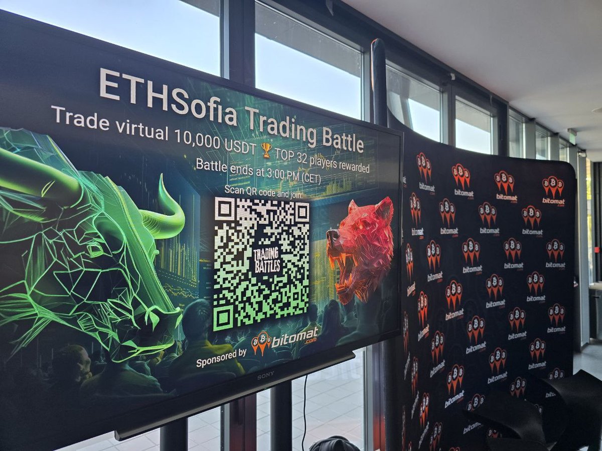 TradingBattles's tweet photo. Both the conference and the Trading Battle we hosted were a blast π₯π
111 traders.
32 rewarded.
Competing in trading is the new esports.
π @ETHSofiaBG
π @BWBulgaria
π€ @BitomatCom
#TradingBattles #ETHSofia #BlockchainWeekBulgaria https://t.co/6HSR3Xq6zH