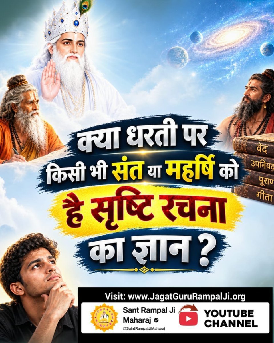 Krishna14899550's tweet photo. #OpenChallengeBy_SantRampalJi
क्या धरती पर किसी भी संत या महर्षि को है सृष्टि रचना का ज्ञान !
देखिए खास वीडियो 3 और 4 अक्टूबर को शाम 7:30 बजे से 9:30 बजे तक 

शास्त्रार्थ का शंखनाद https://t.co/Mt0qq065nh